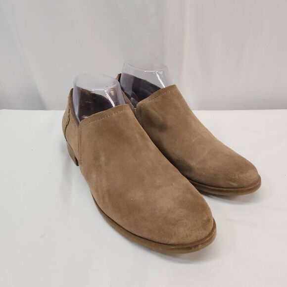 Toms Size 8 Shaye low ankle bootie in dusty gold suede western - Picture 1 of 9